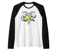 The Capricorn Symbol Goat Soft Ball Softball Sports Team Art Raglan Baseball Tee
