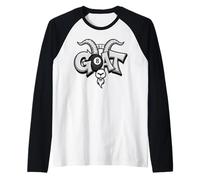 The Capricorn Symbol Word Goat Pool 8-Ball Billiards Team Raglan Baseball Tee