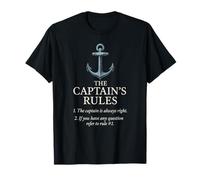 The Captain's Rules - Funny Boater Sayings T-Shirt