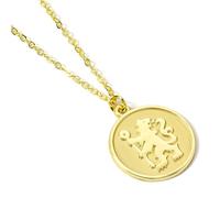 The Carat Shop Chelsea Football Club Gold Tone Crest Necklace