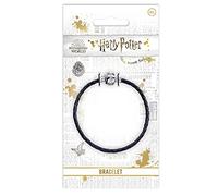 Black Leather Charm Bracelet / Size 21cm