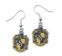 The Carat Shop Harry Potter Hufflepuff Crest Drop Earrings