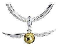 The Carat Shop Harry Potter Sterling Golden Snitch Slider Charm, Silver