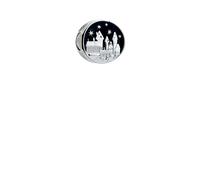 The Carat Shop Harry Potter sterling silver hogwarts castle spacer bead silver