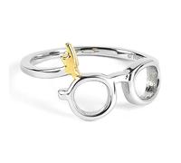 The Carat Shop Harry Potter sterling silver Lightning bolt & Glasses Ring Large