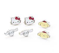 The Carat Shop Hello Kitty Cinnamon Roll & Pompompurin Stud Earring Set The Carat Shop Multicolor One Size