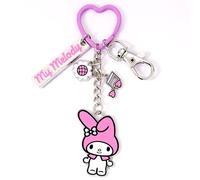 The Carat Shop Hello Kitty My Melody Keyring with Charms
