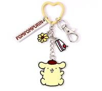 The Carat Shop Hello Kitty Pompompurin Keyring with Charms
