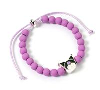 The Carat Shop Hello Kitty Purple Beaded Bracelet with Kuromi Charm