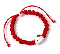 The Carat Shop Bracelet - Hello Kitty Red Bead with Hello Kitty Charm HKBB0001