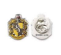 Harry Potter Hufflepuff Crest Pin Badge - Modern Style | Acotis Diamonds - Zinc / Copper / Aluminium