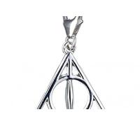 The Carat Shop Official Sterling Silver Harry Potter Jewellery Deathly Hallows Clip on Charm