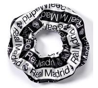 The Carat Shop Real Madrid Black and White Logo Hair Scrunchie