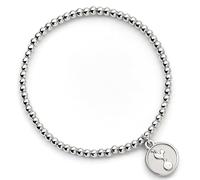 Football Clubs Tottenham Hotspur Silver Disc Ballbead Bracelet THBB0001 - Alloy / Copper / Aluminium