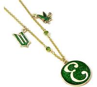 Wicked Necklace Elphaba 'E' Icon WKN00010 – Green & Gold with charms, Zinc Alloy/Copper/Aluminium