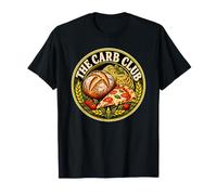 The Carb Club Vintage Bread Pasta Pizza Foodie Design T-Shirt