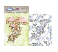 The Card Hut - Linda Ravenscroft Fairyland: 00 Toadstool Village Stamp Set, LRFL000
