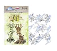 The Card Hut - Linda Ravenscroft Fairyland: 014 Trees Stamp Set, LRFL014