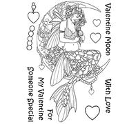 The Card Hut - Linda Ravenscroft Mythical Creatures 001 Valentine Moon