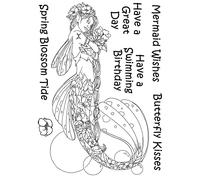 The Card Hut - Linda Ravenscroft Mythical Creatures 005 Spring Blossom Tide