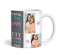 The Card Zoo 4 Photos Amazing Grammy Gift Coffee Tea Cup Personalised Mug - Gift for Birthday, Gift for Christmas, Gift for Mother's Day, Custom Personalised Gift, Coffee Mug, Tea Mug, Cup
