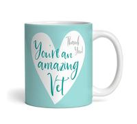 The Card Zoo Amazing Vet Gift Photo Heart Coffee Tea Cup Personalised Mug - Gift for Birthday, Gift for Christmas, Gift for Thank You, Custom Personalised Gift, Coffee Mug, Tea Mug, Cup