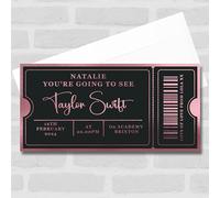 The Card Zoo Any Occasion Concert Show Theatre Personalised Surprise Ticket Gift Voucher