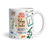 The Card Zoo Biology Teacher Gift Thank You School Coffee Tea Cup Personalised Mug - Gift for Thank You Teacher, Gift for Thank You, Custom Personalised Gift, Coffee Mug, Tea Mug, Cup