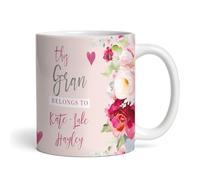 The Card Zoo Personalised Photo Pink Birthday Gift Mother's Day Mug - 11oz White Ceramic, Dishwasher & Microwave Safe
