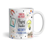 The Card Zoo Physics Teacher Gift Thank You School Coffee Tea Cup Personalised Mug - Gift for Thank You Teacher, Gift for Thank You, Custom Personalised Gift, Coffee Mug, Tea Mug, Cup