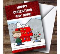The Card Zoo Snoopy Christmas Card Personalised - Personalised Children's Christmas Card