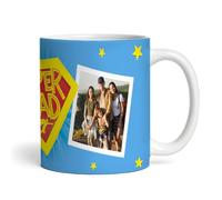 The Card Zoo Super Dad Gift Photo Superman Hero Coffee Tea Cup Personalised Mug - Gift for Birthday, Gift for Christmas, Gift for Father's Day, Custom Personalised Gift, Coffee Mug, Tea Mug, Cup