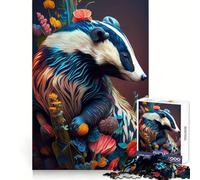 The Careful Badger Jigsaws 1000 Pieces for Adults Brain Challenge Toy Peaceful Time Clear Cut Art Collectible (38x52cm)