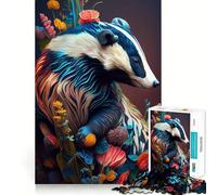 The Careful Badger Jigsaws 1000 Pieces for Adults Brain Challenge Toy Peaceful Time Clear Cut Art Collectible (38x52cm)