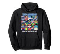The Caribbean Where Ocean Meets The Soul Country Flags Pullover Hoodie