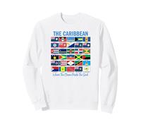 The Caribbean Where Ocean Meets The Soul Flags Sweatshirt