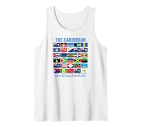 The Caribbean Where Ocean Meets The Soul Flags Tank Top