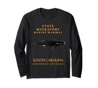 The Carolinas Territory Migratory Marine Mammal The Whale Long Sleeve T-Shirt