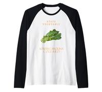 The Carolinas Territory Vegetable Collard Greens Raglan Baseball Tee