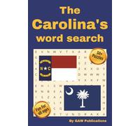 The Carolina's Word Search: Word Search Puzzle Book with Easy to Read Print about North and South Carolina and more | 6x9 inches, 110 pages | 50+ ... Gift for Vacations, Holidays, and Free Times