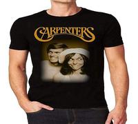 The Carpenters Band Face Singles 69 81 Music Tee Men's T Shirt Black L