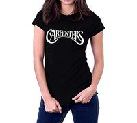 The Carpenters Band Logo Music Tee Women's T Shirt M Black