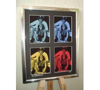 THE CARPENTERS KAREN SIGNED POP ART FRAMED CANVAS