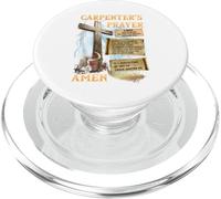 The Carpenter's Prayer Christian Present Jesus Carpeting PopSockets PopGrip for MagSafe