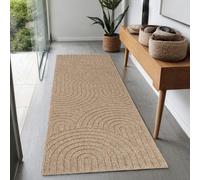 the carpet Cairo - Outdoor rug, weather-resistant, natural jute look with loop design, durable, easy-care, for balcony, terrace & garden, 80 x 150 cm