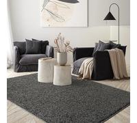 the carpet Foxy Washable Shaggy, High Pile, Long Pile, Living Room, Bedroom, Non-Slip, 30 mm Pile Hight, Anthracite, 160 x 230