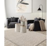 the carpet Foxy Washable Shaggy, High Pile, Long Pile, Living Room, Bedroom, Non-Slip, 30 mm Pile Hight, Beige, 160 x 230 cm