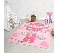 the carpet Happy Life Washable Playmat for Nursery Pink Numbers 120 x 160 cm