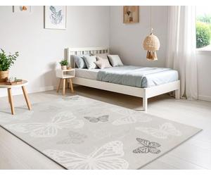 the carpet Jungle Kids - Rug for children’s room, kids’ rug, 3D effect, easy to care for, durable, butterfly, 160 x 230 cm