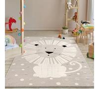 the carpet Jungle Kids - Rug for children’s room, kids’ rug, 3D effect, easy to care for, durable, Lion, 140 x 200 cm